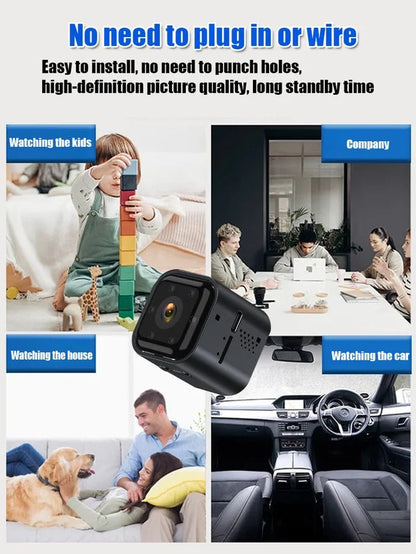 AS03 Slimme Wifi Beveiligingscamera – 1080P HD, Nachtzicht, Bewegingsdetectie, Laag Energieverbruik