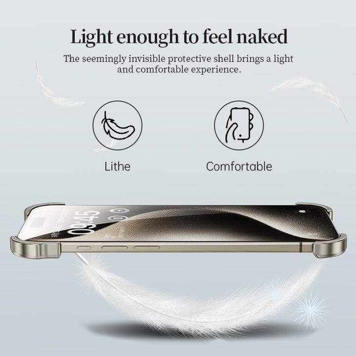 Luxury Titanium Irregular Case With Lens Protector