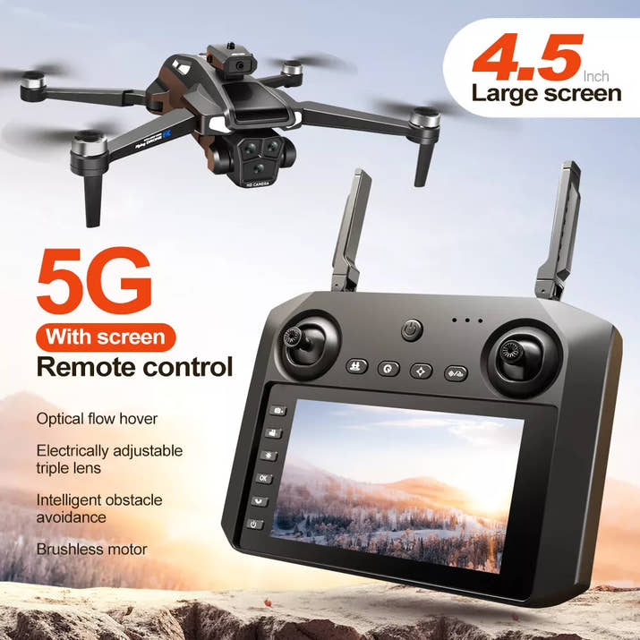 Zaho™ Drone WIFI FPV 4K Dual Camera Obstacle Avoidance 4.5