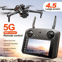 Zaho™ Drone WIFI FPV 4K Dual Camera Obstacle Avoidance 4.5" Screen