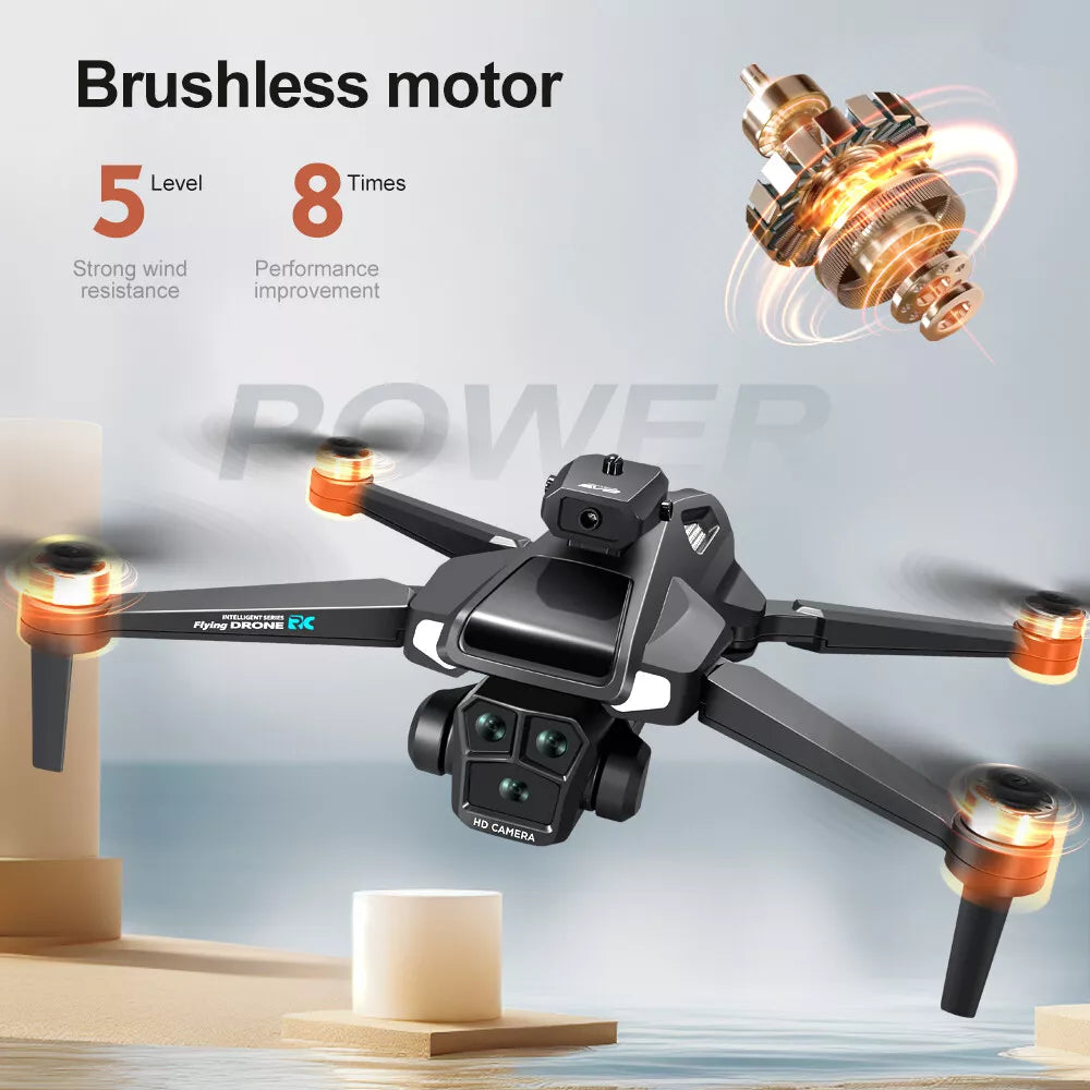 Zaho™ Drone WIFI FPV 4K Dual Camera Obstacle Avoidance 4.5" Screen