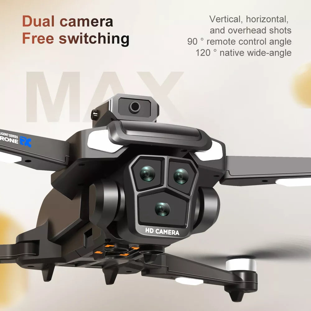 Zaho™ Drone WIFI FPV 4K Dual Camera Obstacle Avoidance 4.5" Screen