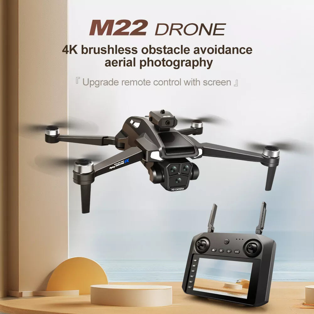 Zaho™ Drone WIFI FPV 4K Dual Camera Obstacle Avoidance 4.5" Screen