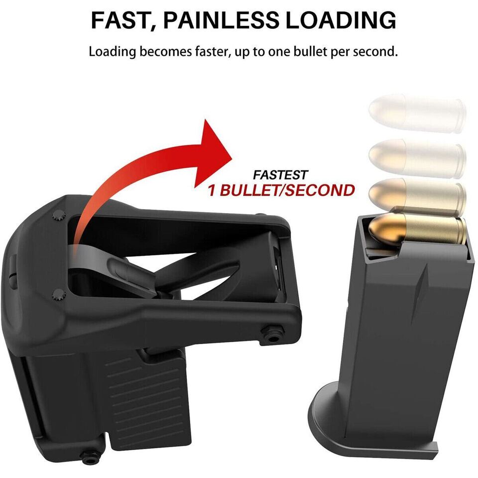 Universal Hunting Pistol Speed Loader For Magazines From .380 9mm - 45 AC