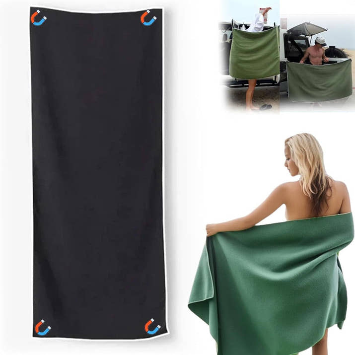 Beach & Bath Towel  with Magnetic Coner