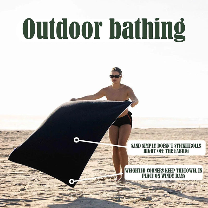 Beach & Bath Towel  with Magnetic Coner