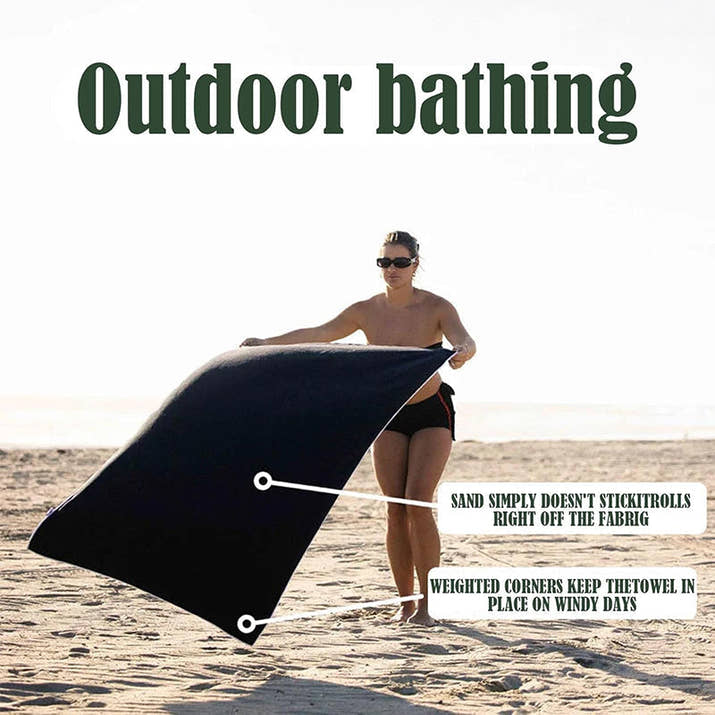 Beach & Bath Towel  with Magnetic Coner