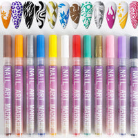 12 Colors Nail Art Pens Set