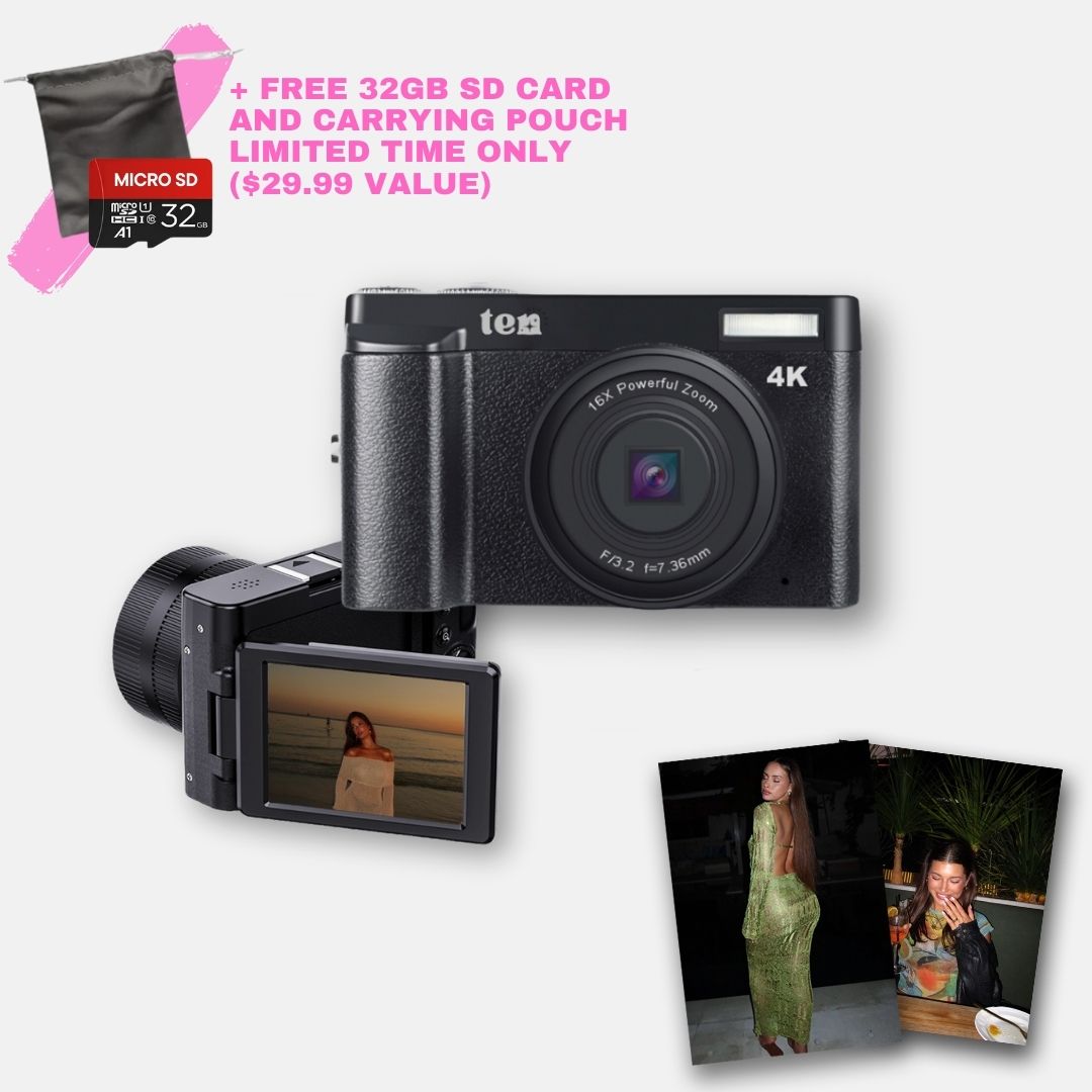 Snap'd® Max Retro 4K Digital Camera
