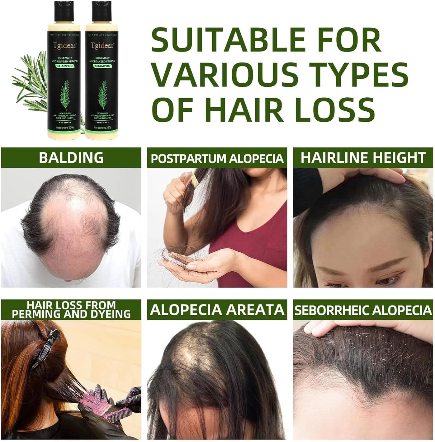 Biologische Rozemarijn Shampoo voor Haargroei