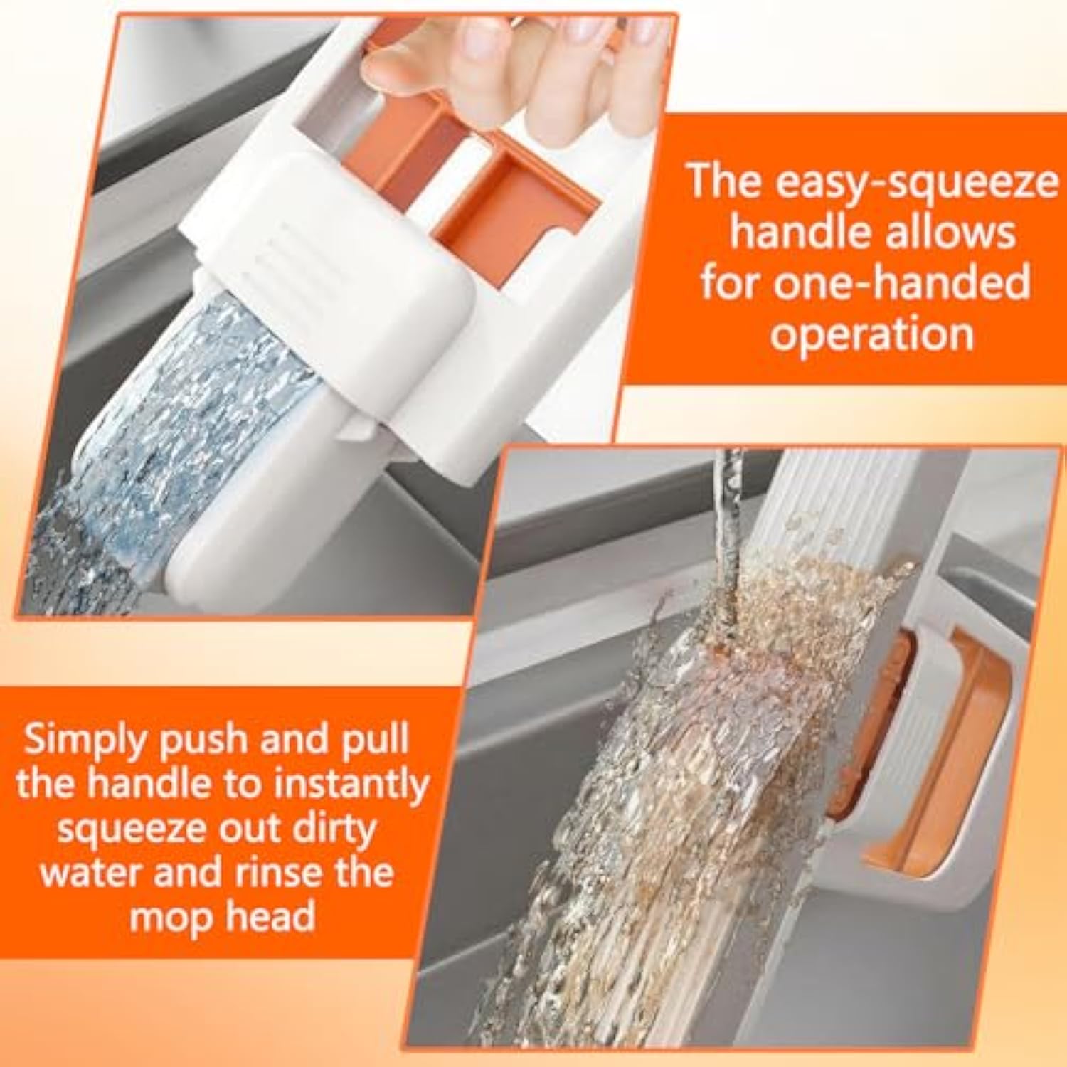 Handheld Self-Squeeze Cleaning Sponge