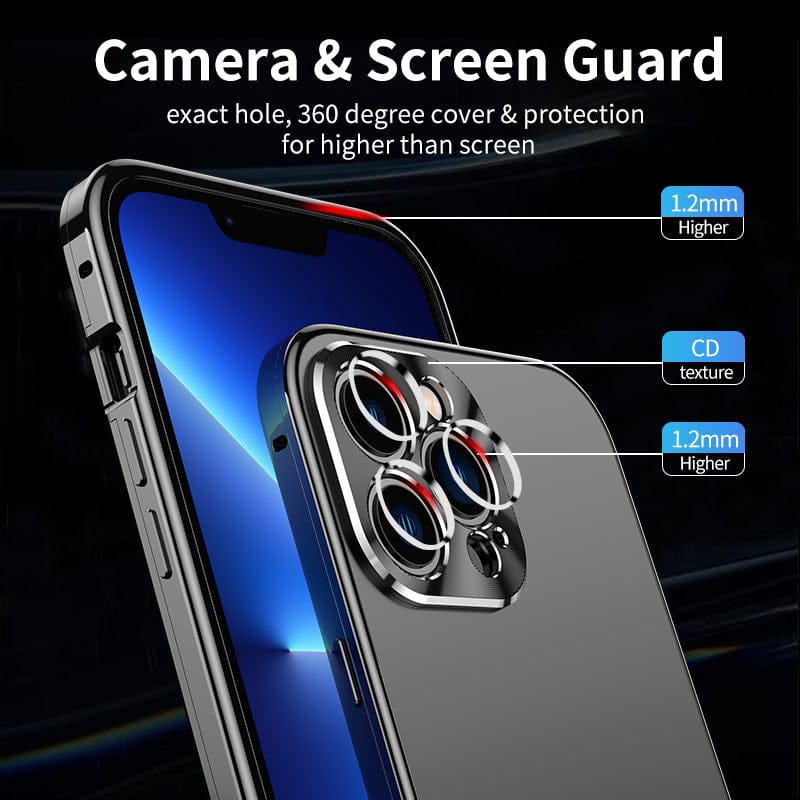 The Official 2022 - iPhone Official Color Stainless Steel Case With Full Lens Protection