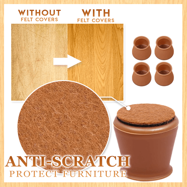 Chair & Table Legs Felt Protective Covers (Set of 32)