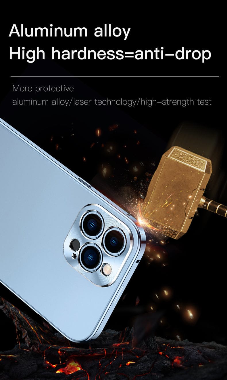The Official 2022 - iPhone Official Color Stainless Steel Case With Full Lens Protection