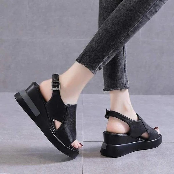 LEATHER HEEL ORTHOPEDIC SANDAL