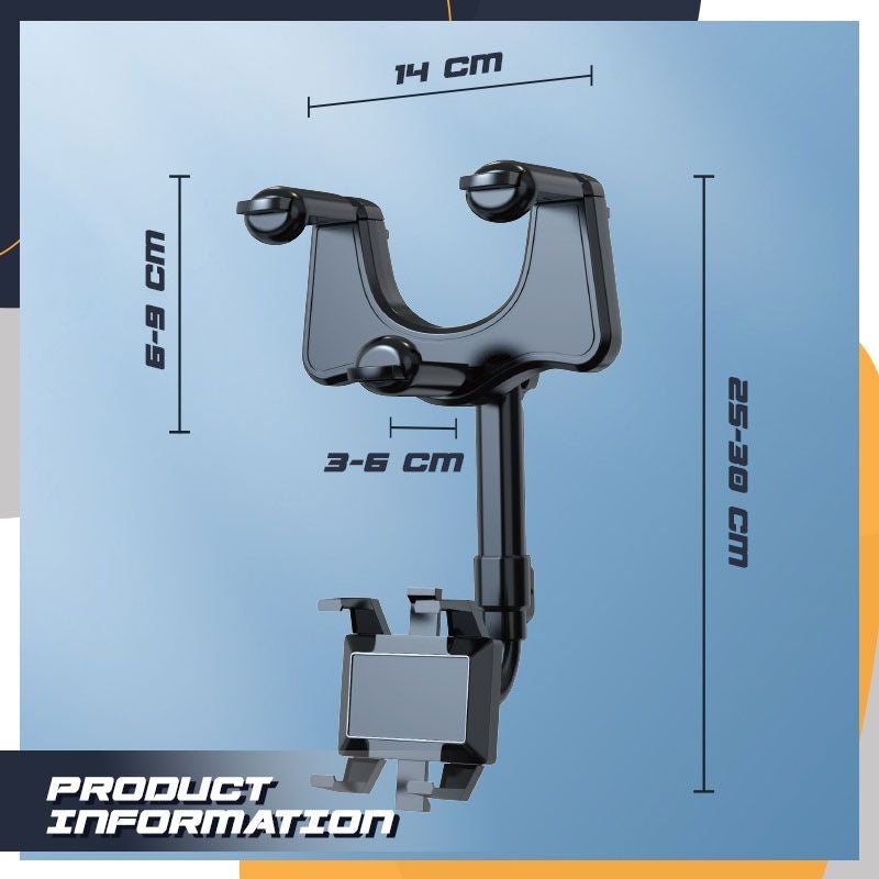 Rotating and Retractable Mobile Phone Holder