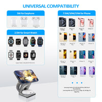 Portable 3-in-1 Wireless Charger™