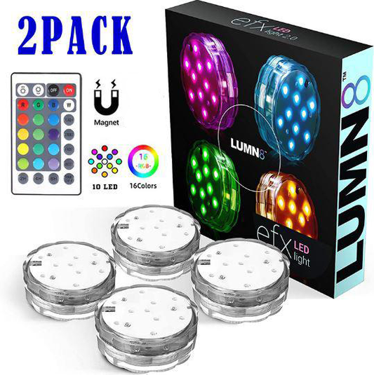 16 COLORS SUBMERSIBLE LED POOL LIGHTS (Waterproof)