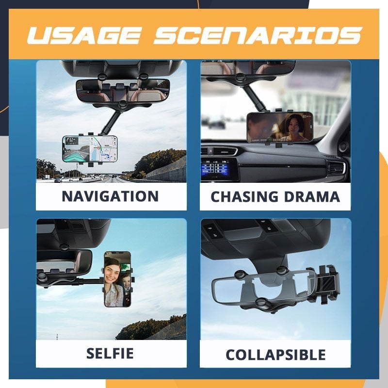 Rotating and Retractable Mobile Phone Holder