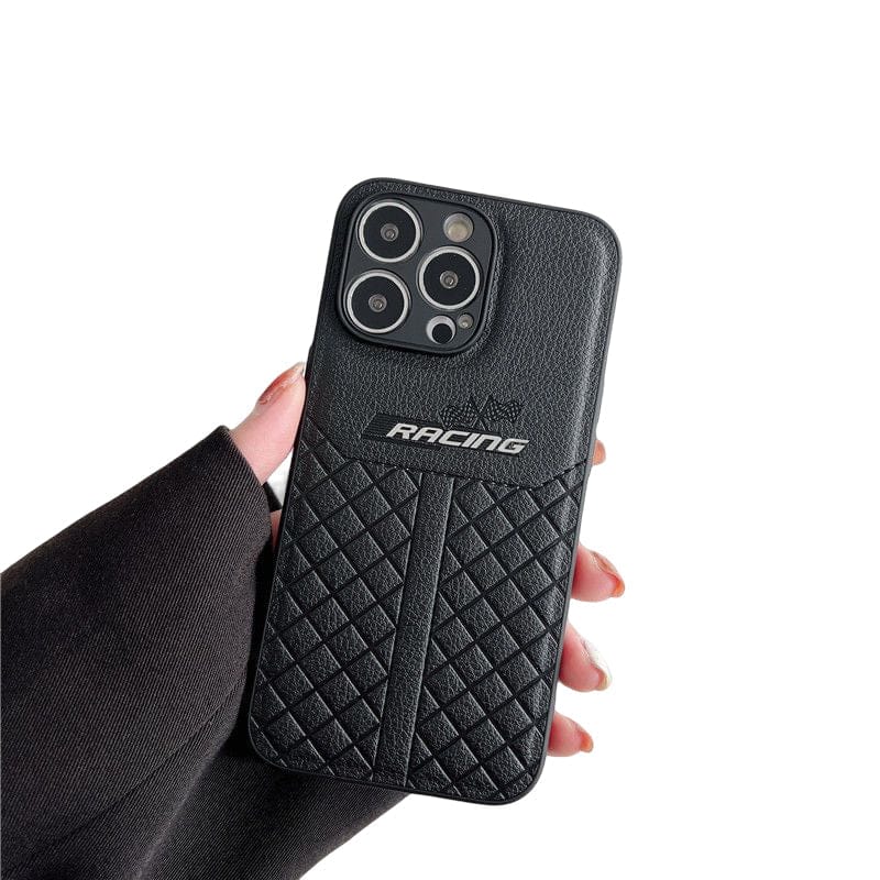 🏁 Racing Element Leather Phone Case for IPHONE