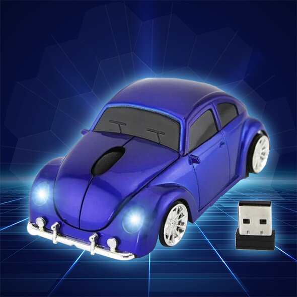 Wireless VW Beetle Model Mouse Gaming Mice With USB🚗