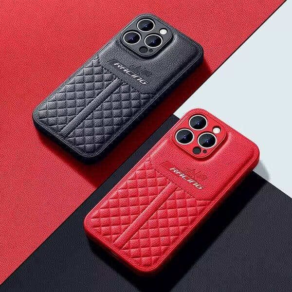 🏁 Racing Element Leather Phone Case for IPHONE