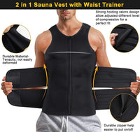 Hot Neoprene Sauna Vest With Two Velcro