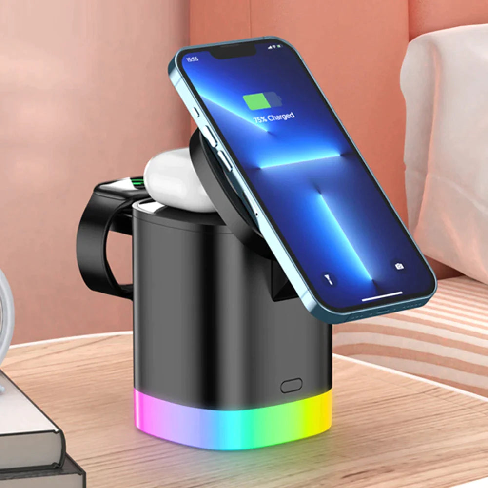 ChargeCube Pro™ 3 in 1 Fast Wireless Charger