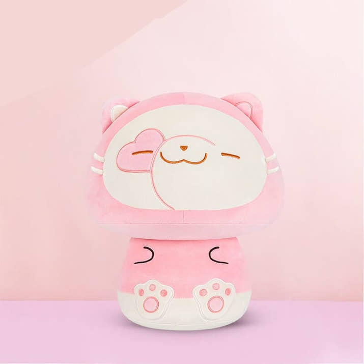 Mushroom Family Stuffed Animal Kawaii Plush Pillow Squish Toy