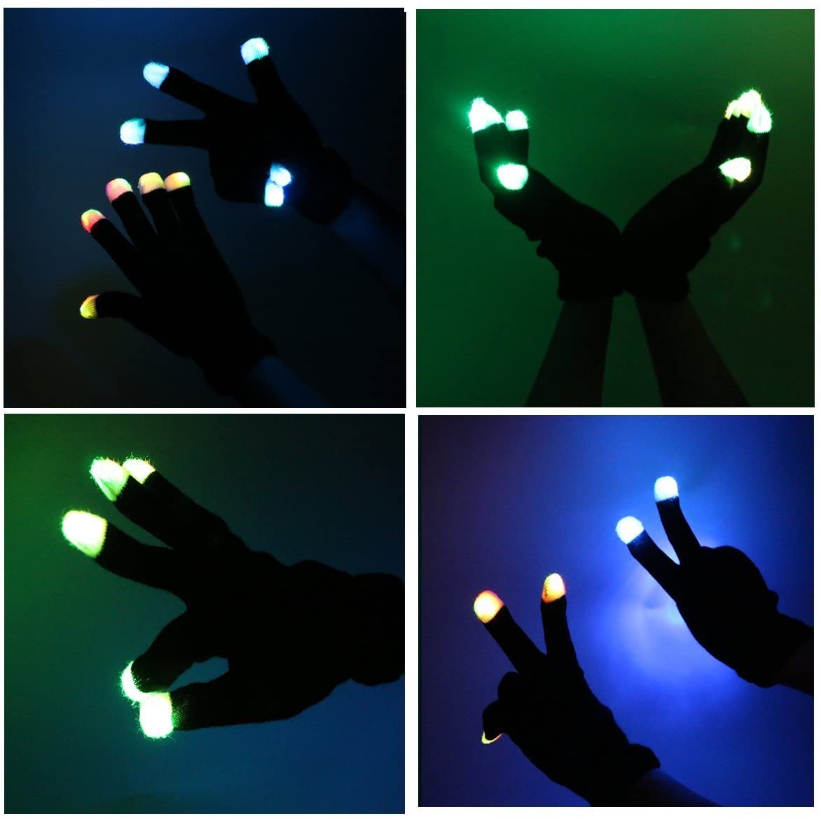LED Light Gloves Finger Dance