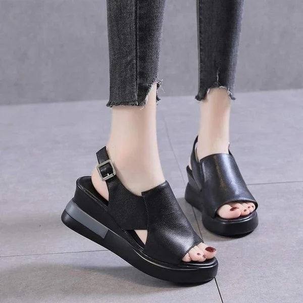 LEATHER HEEL ORTHOPEDIC SANDAL