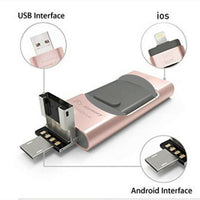 4 In 1 High Speed USB Flash Drive For iPhone, iPad, Android, PC & More Devices