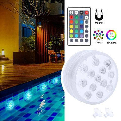 16 COLORS SUBMERSIBLE LED POOL LIGHTS (Waterproof)