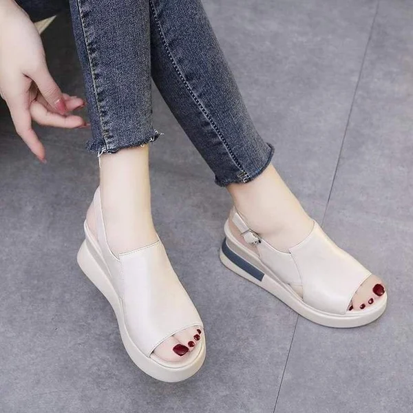 LEATHER HEEL ORTHOPEDIC SANDAL