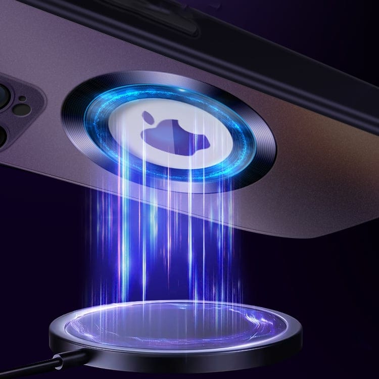 Magnetic AG Glass Frosted Case With Camera Lens Protector