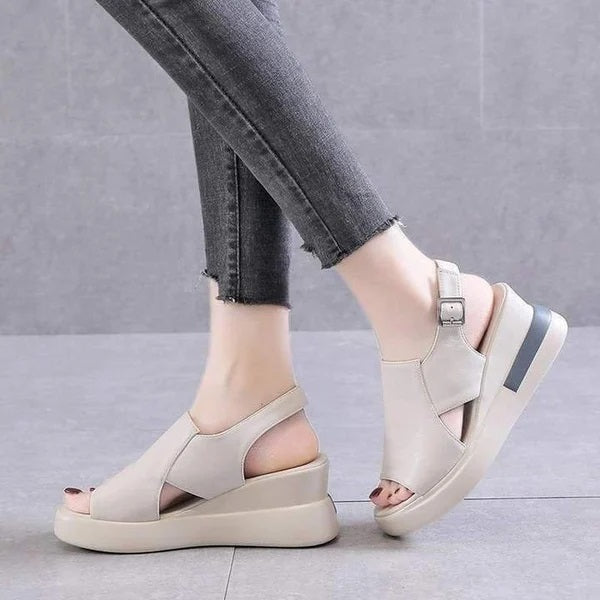 LEATHER HEEL ORTHOPEDIC SANDAL