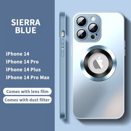 Magnetic AG Glass Frosted Case With Camera Lens Protector