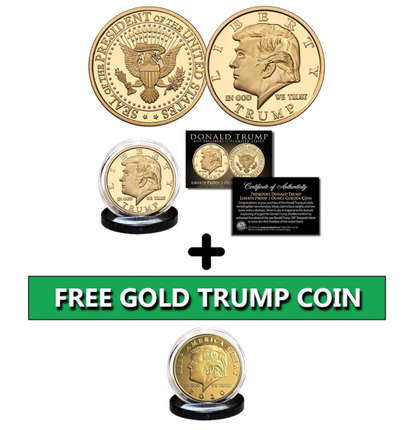 President Trump Liberty Proof 1 Ounce Golden Proof Coin