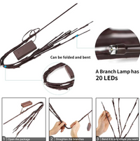 2 Sets LED Decorative Twig Light