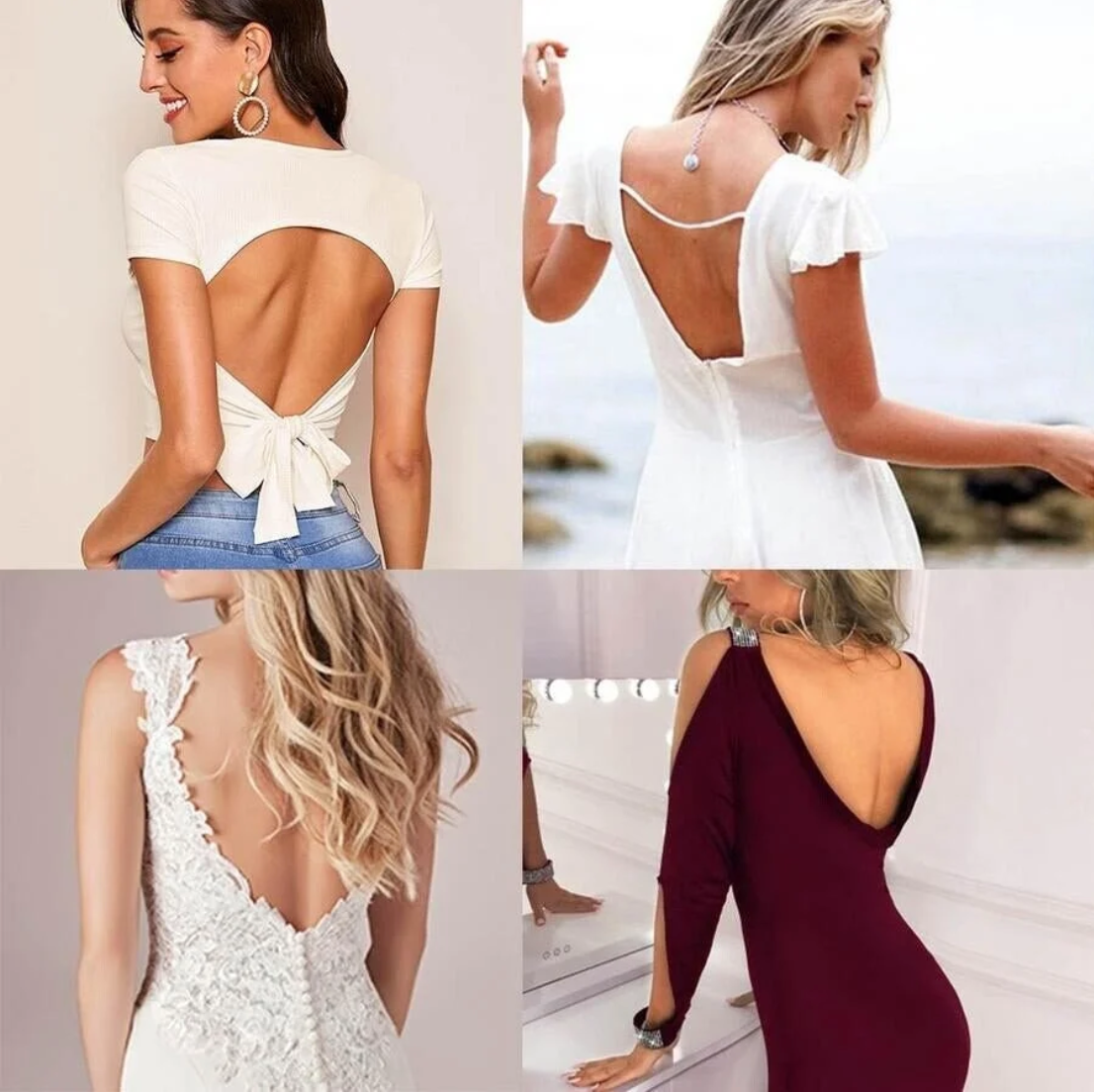 Starry Bra - Low Back Wireless Lifting Lace Bra