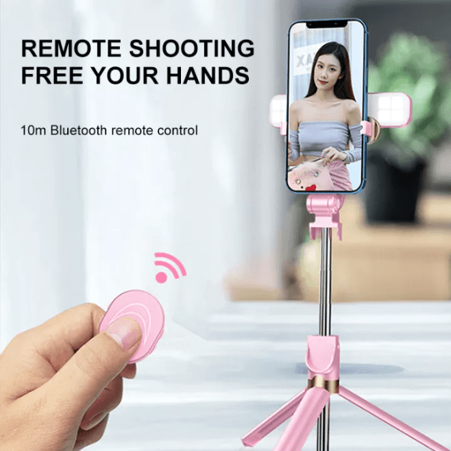 Selfie Stick Double Fill Light Remote Control
