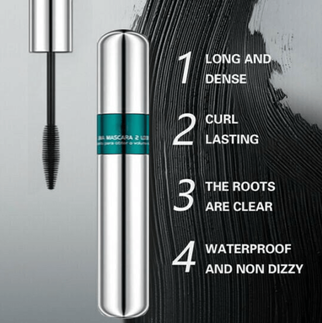 Flawless Mascara™ - 4 IN 1 Waterproof Silk Fiber Thick Lengthening Mascara
