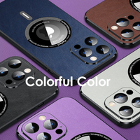 Leather Phone Case For Magsafe Wireless Charger