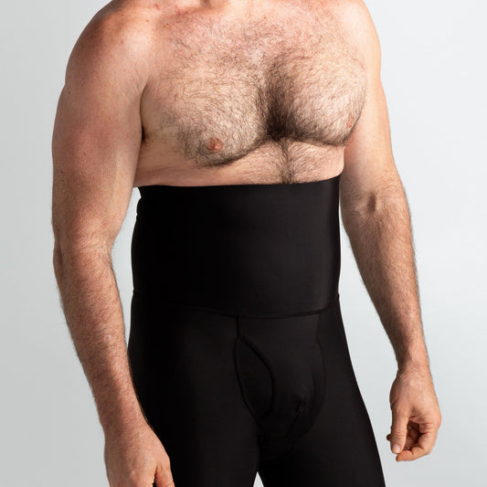 Men Tummy Control Shorts High Waist Slimming