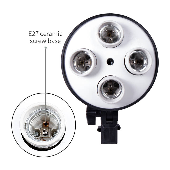 4 in 1 E27 Base Socket Light Lamp Bulb Holder Adapter