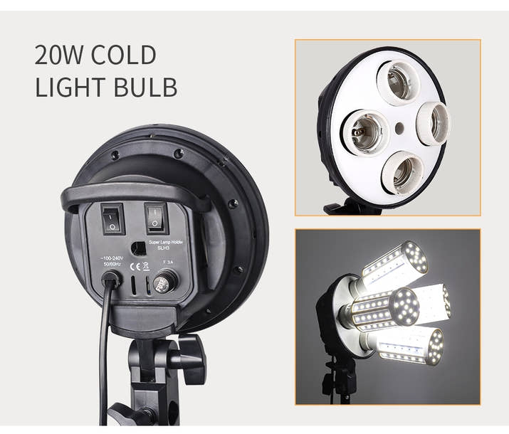 4 in 1 E27 Base Socket Light Lamp Bulb Holder Adapter