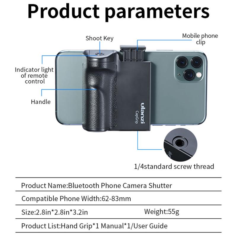 Zaho™ bluetooth phone camera shutter