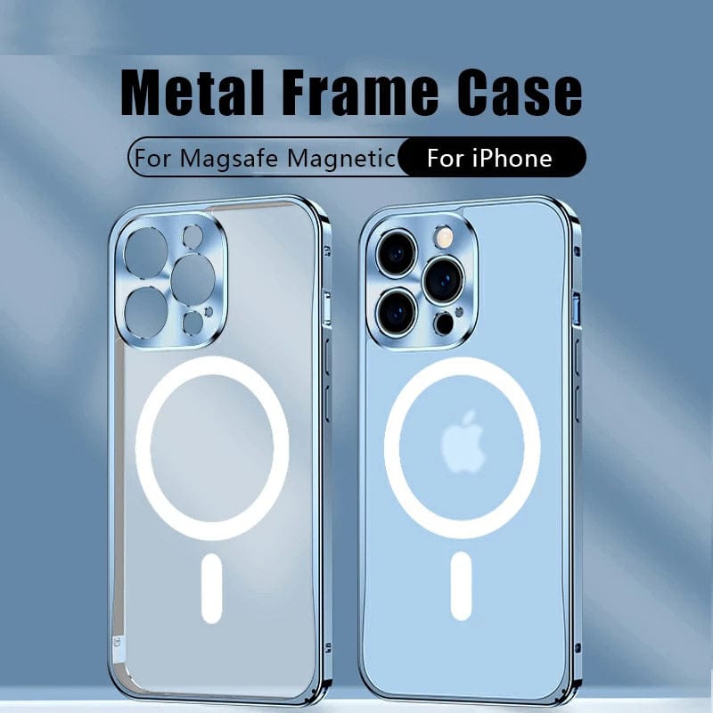 Metal Frame Magsafe iphone Case