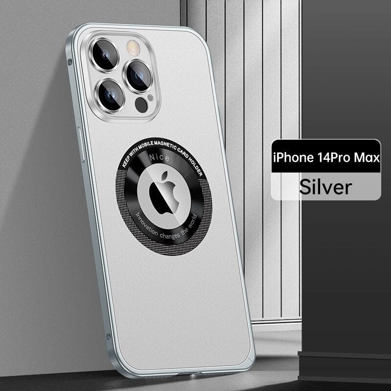 Magnetic Attraction Spring Buckle Aluminum Frame Case Cover For iPhone