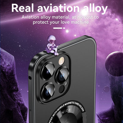 Magnetic Attraction Spring Buckle Aluminum Frame Case Cover For iPhone